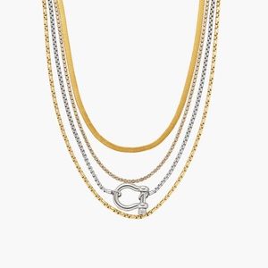 Rachel Layered Mixed Metal Necklace